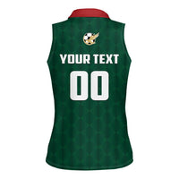 Custom Mexico Football Women Sleeveless Polo Shirt Siempre Con El Tri