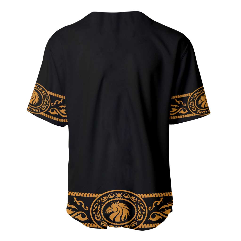 Mexican Mariachi Charro Suit Stylized Baseball Jersey Cinco de Mayo Fiesta
