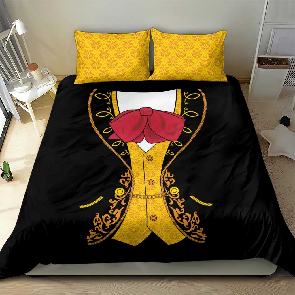 Mexican Mariachi Charro Suit Stylized Bedding Set Cinco de Mayo Fiesta