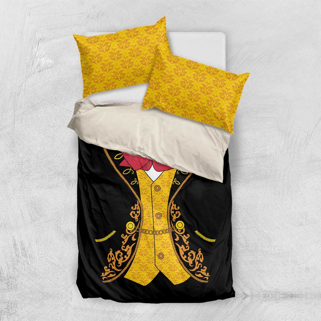 Mexican Mariachi Charro Suit Stylized Bedding Set Cinco de Mayo Fiesta