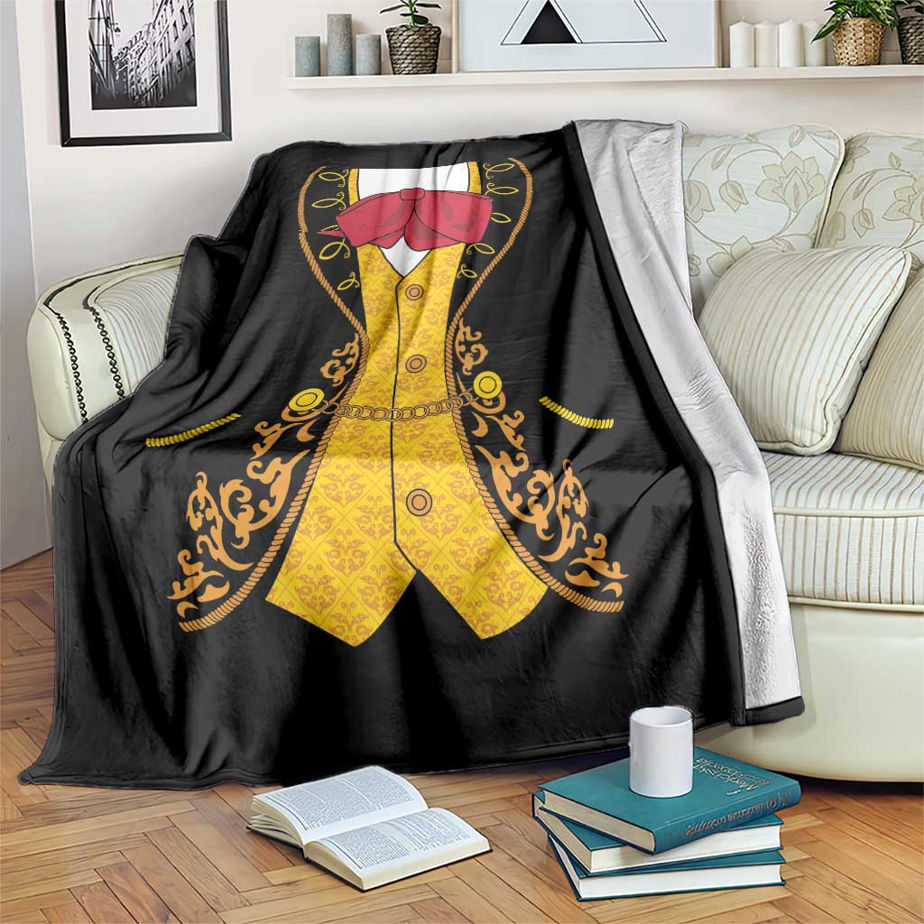 Mexican Mariachi Charro Suit Stylized Blanket Cinco de Mayo Fiesta