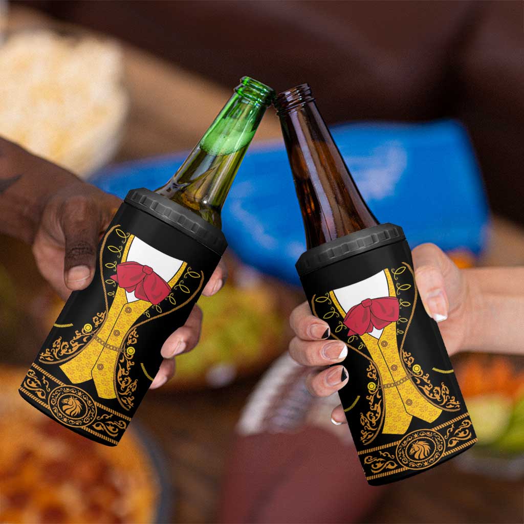 Mexican Mariachi Charro Suit Stylized 4 in 1 Can Cooler Tumbler Cinco de Mayo Fiesta