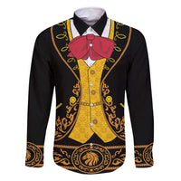 Mexican Mariachi Charro Suit Stylized Family Matching Long Sleeve Bodycon Dress and Hawaiian Shirt Cinco de Mayo Fiesta
