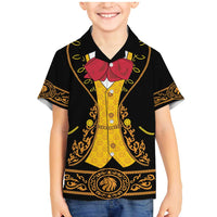 Mexican Mariachi Charro Suit Stylized Family Matching Mermaid Dress and Hawaiian Shirt Cinco de Mayo Fiesta