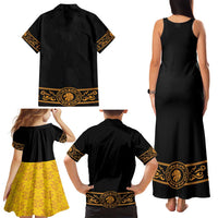 Mexican Mariachi Charro Suit Stylized Family Matching Tank Maxi Dress and Hawaiian Shirt Cinco de Mayo Fiesta