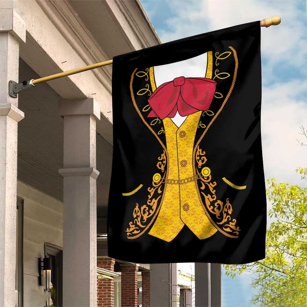 Mexican Mariachi Charro Suit Stylized Garden Flag Cinco de Mayo Fiesta