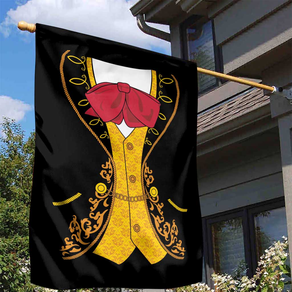 Mexican Mariachi Charro Suit Stylized Garden Flag Cinco de Mayo Fiesta
