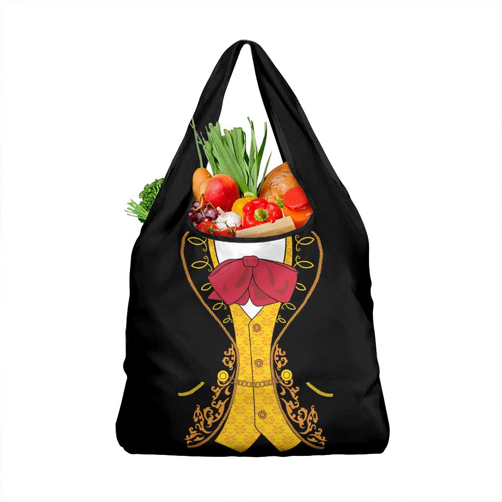 Mexican Mariachi Charro Suit Stylized Grocery Bag Cinco de Mayo Fiesta