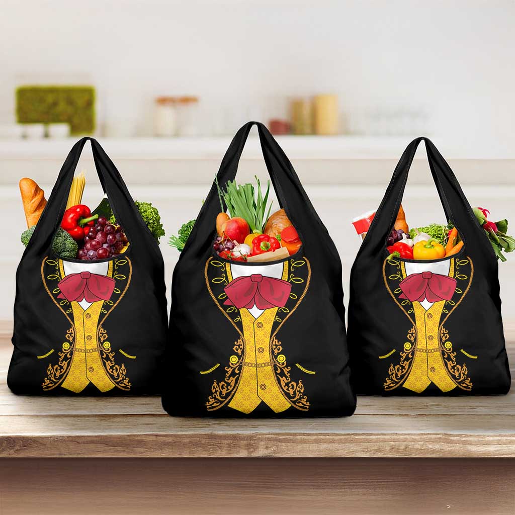 Mexican Mariachi Charro Suit Stylized Grocery Bag Cinco de Mayo Fiesta