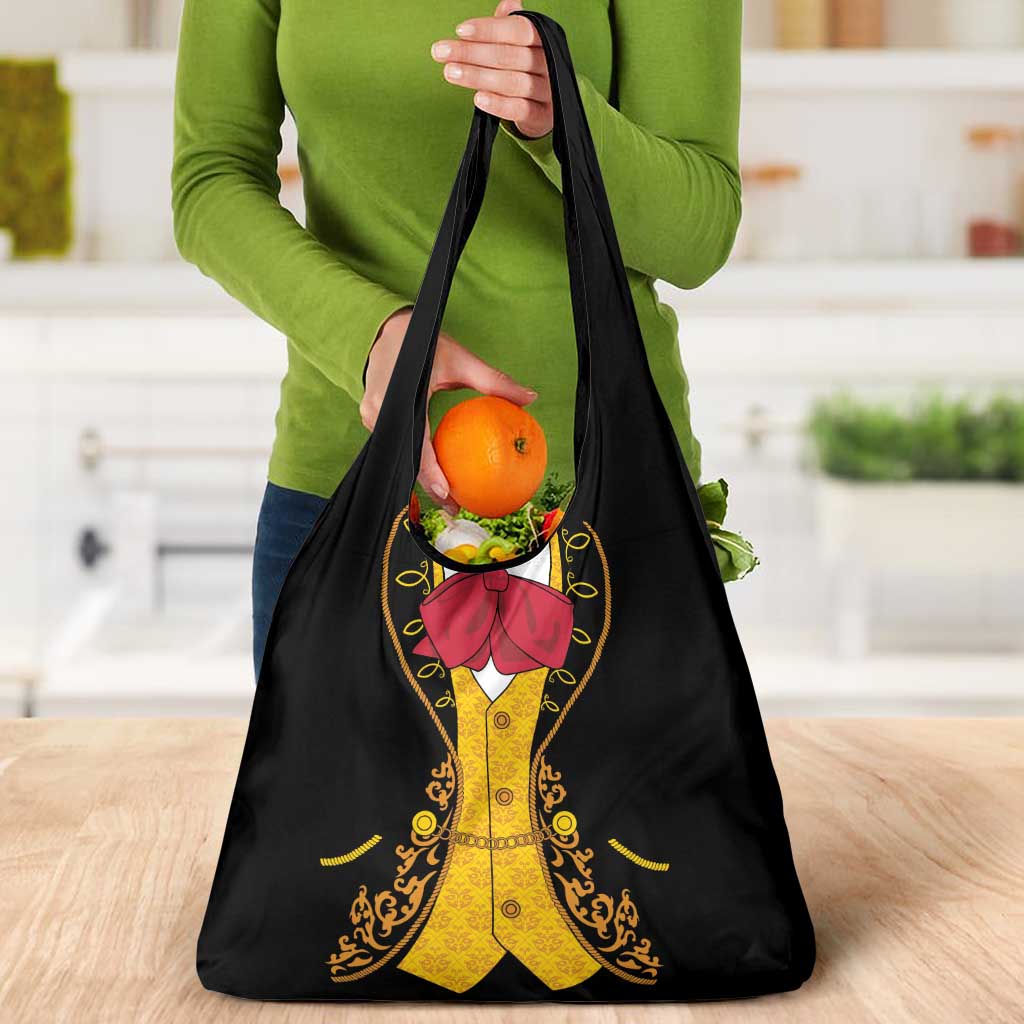 Mexican Mariachi Charro Suit Stylized Grocery Bag Cinco de Mayo Fiesta