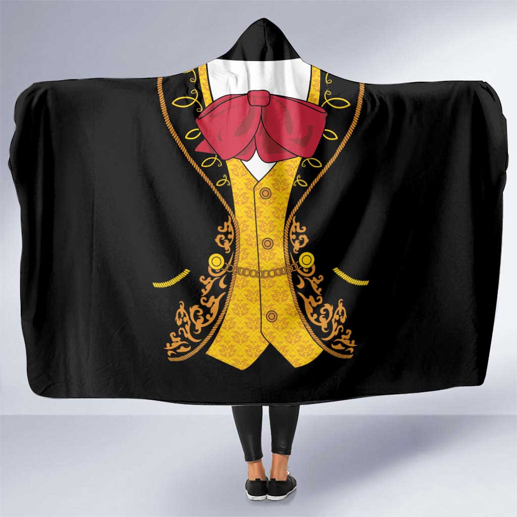 Mexican Mariachi Charro Suit Stylized Hooded Blanket Cinco de Mayo Fiesta