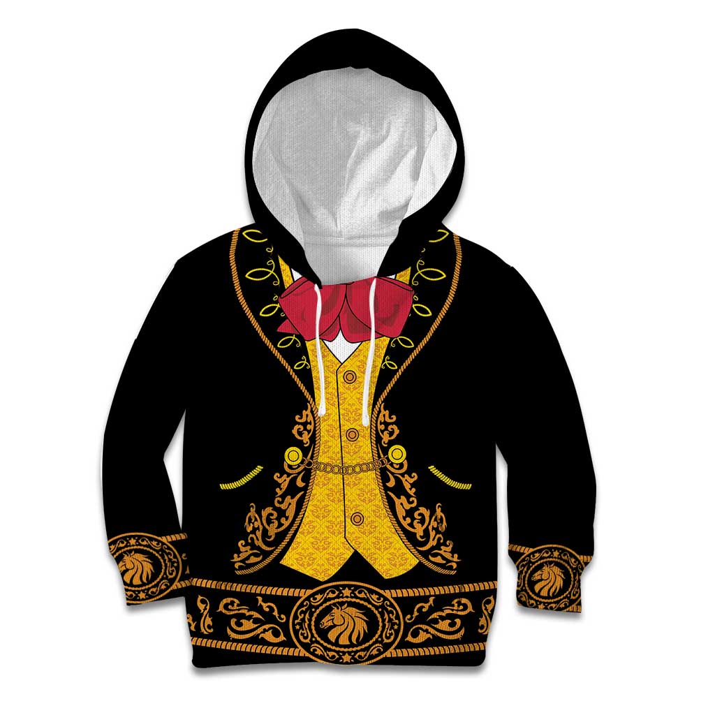 Mexican Mariachi Charro Suit Stylized Kid Hoodie Cinco de Mayo Fiesta