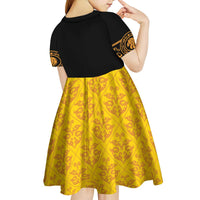 Mexican Mariachi Charro Suit Stylized Kid Short Sleeve Dress Cinco de Mayo Fiesta