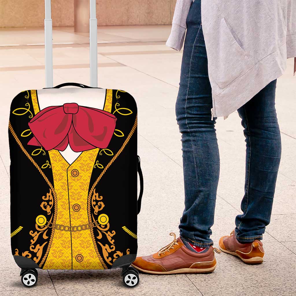 Mexican Mariachi Charro Suit Stylized Luggage Cover Cinco de Mayo Fiesta