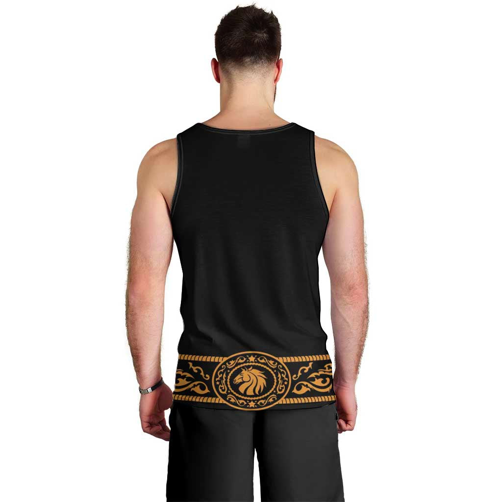 Mexican Mariachi Charro Suit Stylized Men Tank Top Cinco de Mayo Fiesta