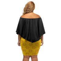 Mexican Mariachi Charro Suit Stylized Off Shoulder Short Dress Cinco de Mayo Fiesta