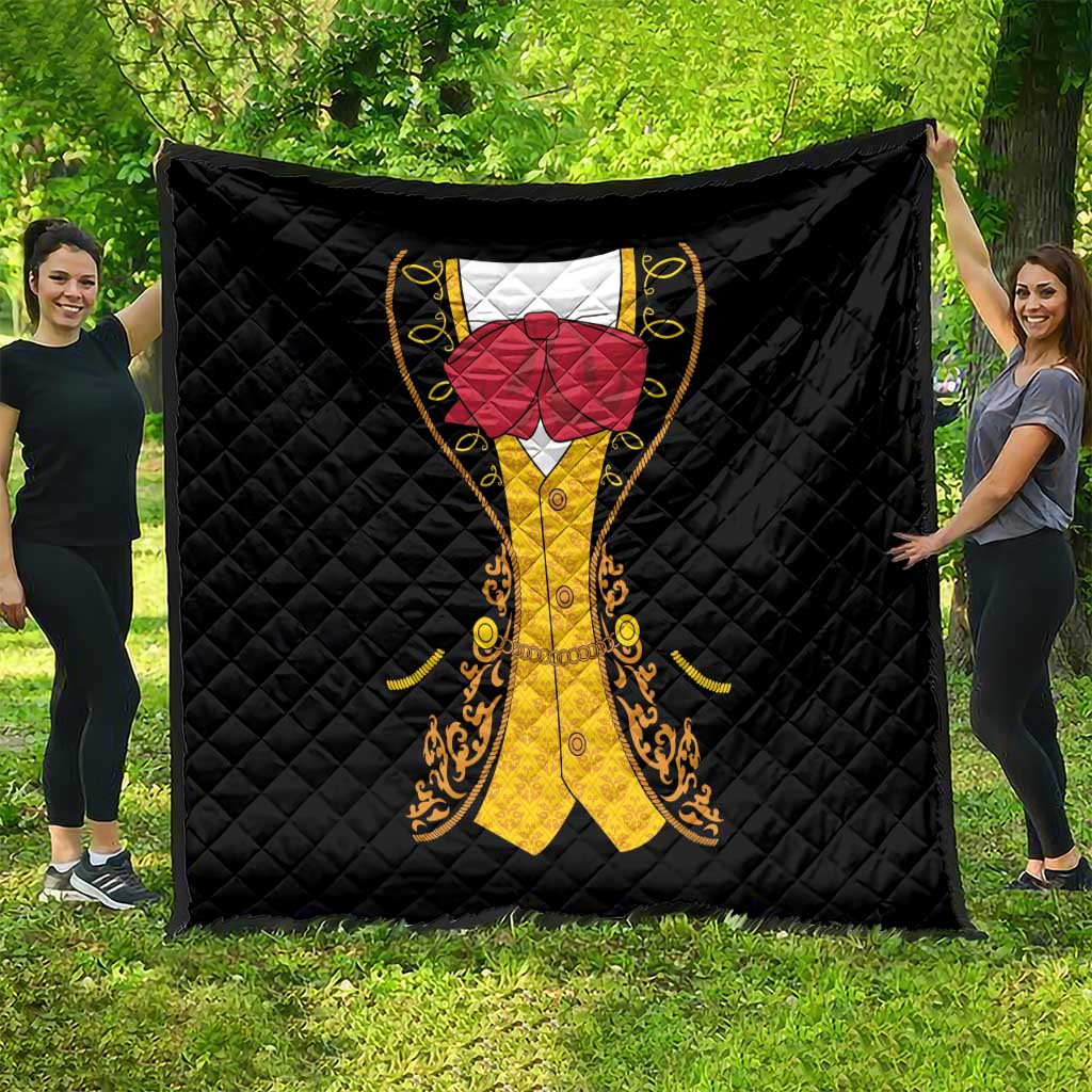 Mexican Mariachi Charro Suit Stylized Quilt Cinco de Mayo Fiesta