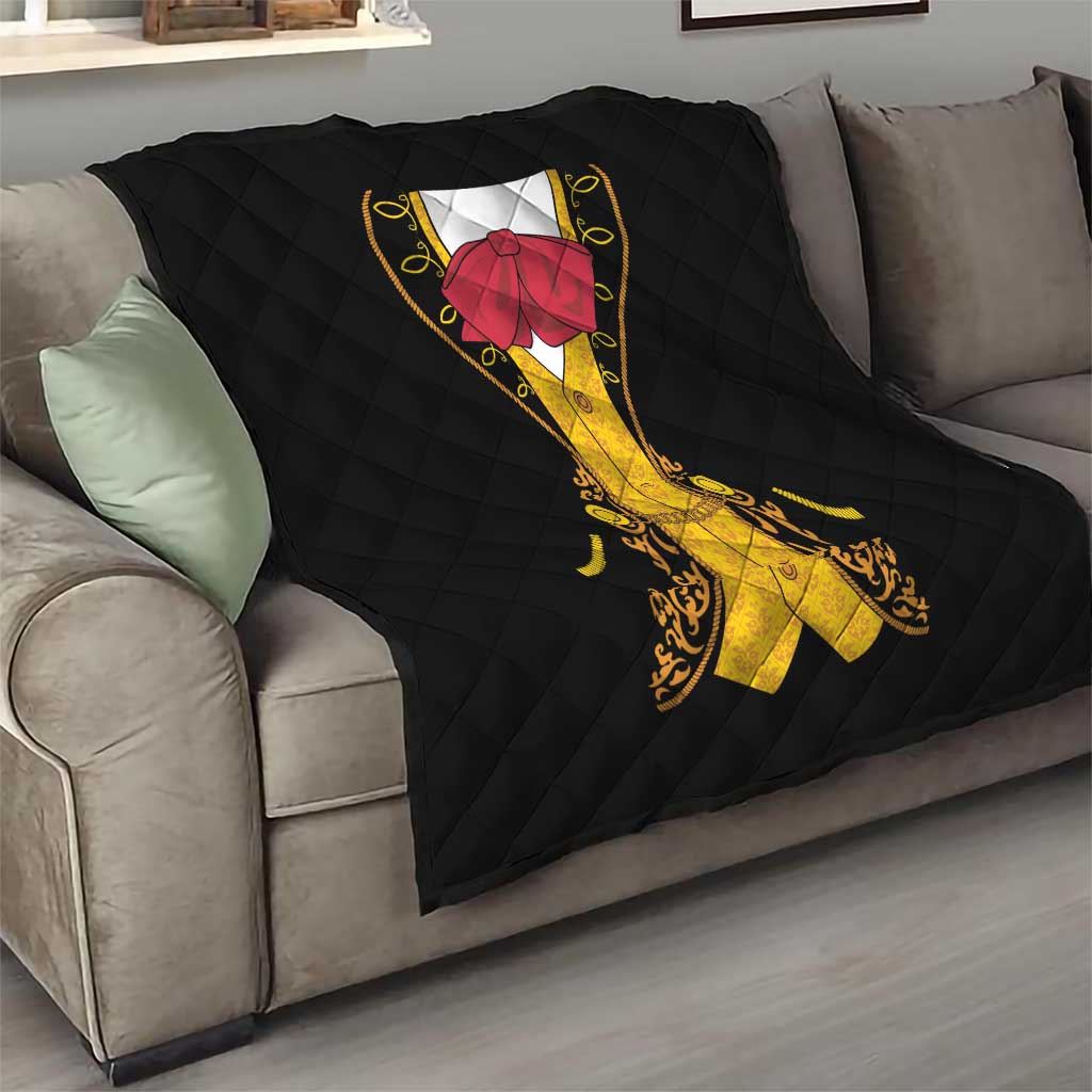 Mexican Mariachi Charro Suit Stylized Quilt Cinco de Mayo Fiesta