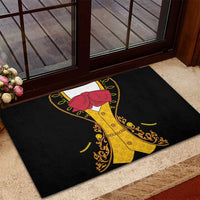 Mexican Mariachi Charro Suit Stylized Rubber Doormat Cinco de Mayo Fiesta