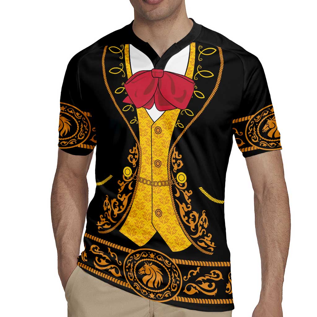 Mexican Mariachi Charro Suit Stylized Rugby Jersey Cinco de Mayo Fiesta