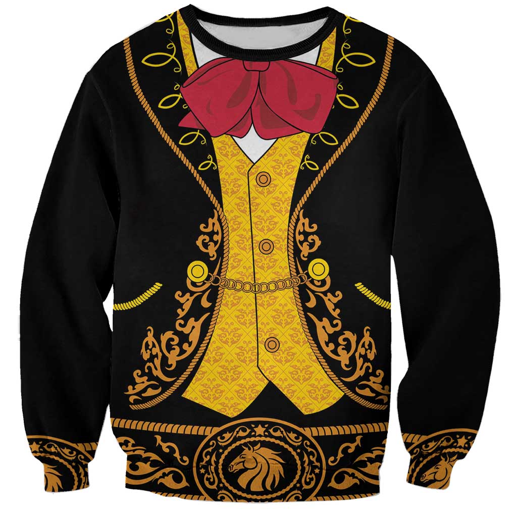 Mexican Mariachi Charro Suit Stylized Sweatshirt Cinco de Mayo Fiesta