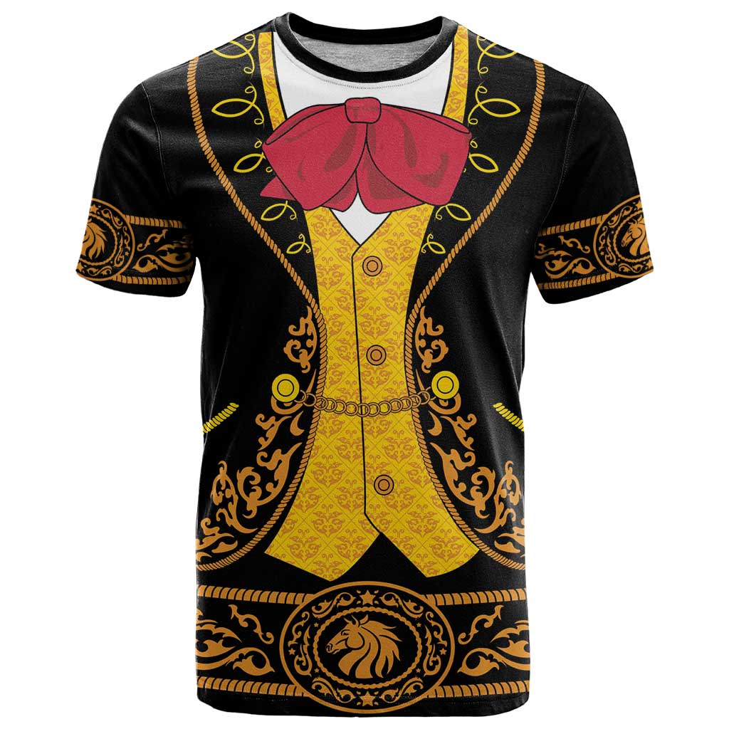 Mexican Mariachi Charro Suit Stylized T Shirt Cinco de Mayo Fiesta