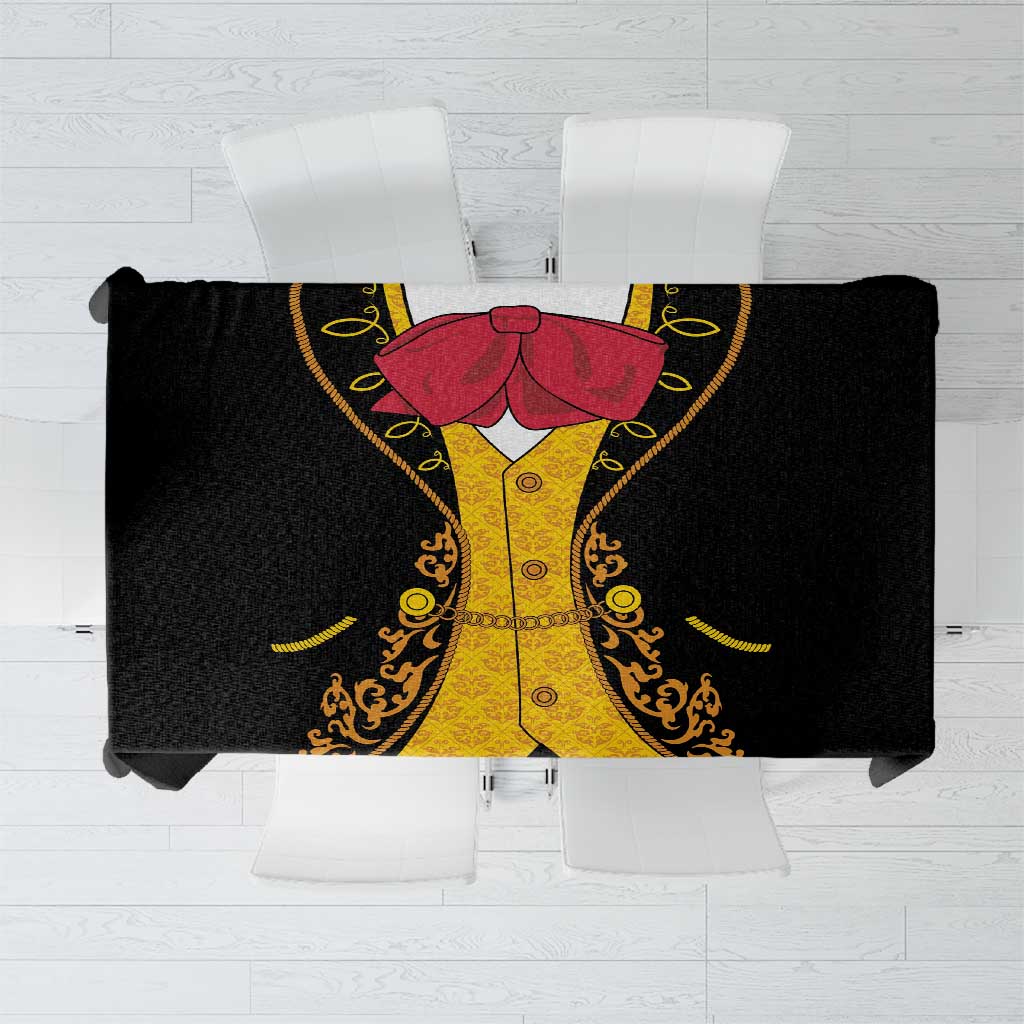 Mexican Mariachi Charro Suit Stylized Tablecloth Cinco de Mayo Fiesta