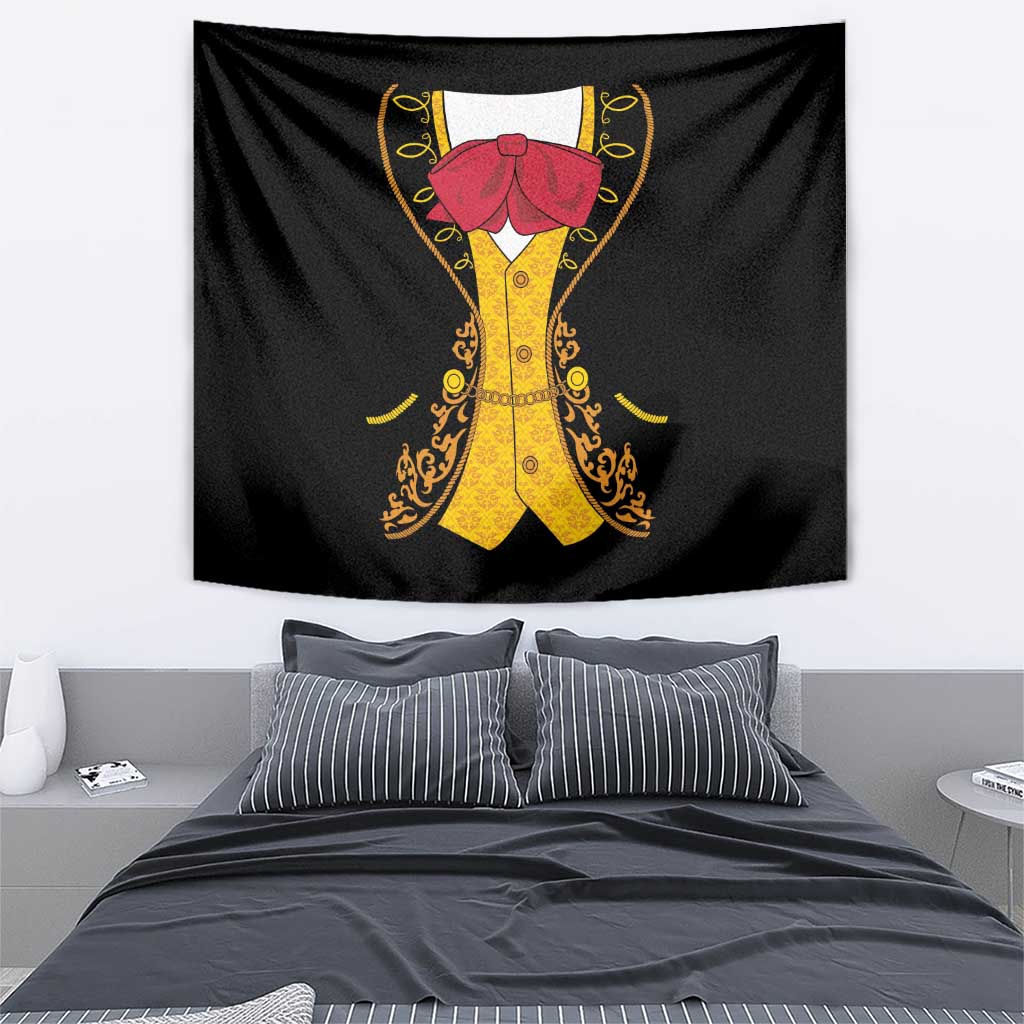 Mexican Mariachi Charro Suit Stylized Tapestry Cinco de Mayo Fiesta