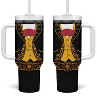 Mexican Mariachi Charro Suit Stylized Tumbler With Handle Cinco de Mayo Fiesta