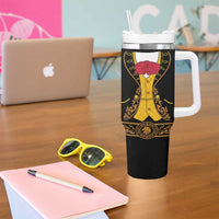 Mexican Mariachi Charro Suit Stylized Tumbler With Handle Cinco de Mayo Fiesta