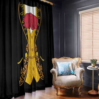Mexican Mariachi Charro Suit Stylized Window Curtain Cinco de Mayo Fiesta