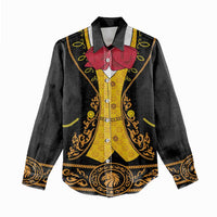 Mexican Mariachi Charro Suit Stylized Women Casual Shirt Cinco de Mayo Fiesta