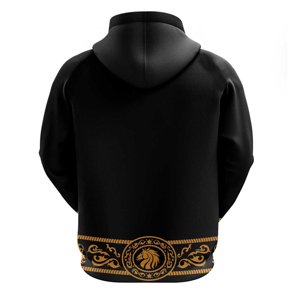 Mexican Mariachi Charro Suit Stylized Zip Hoodie Cinco de Mayo Fiesta