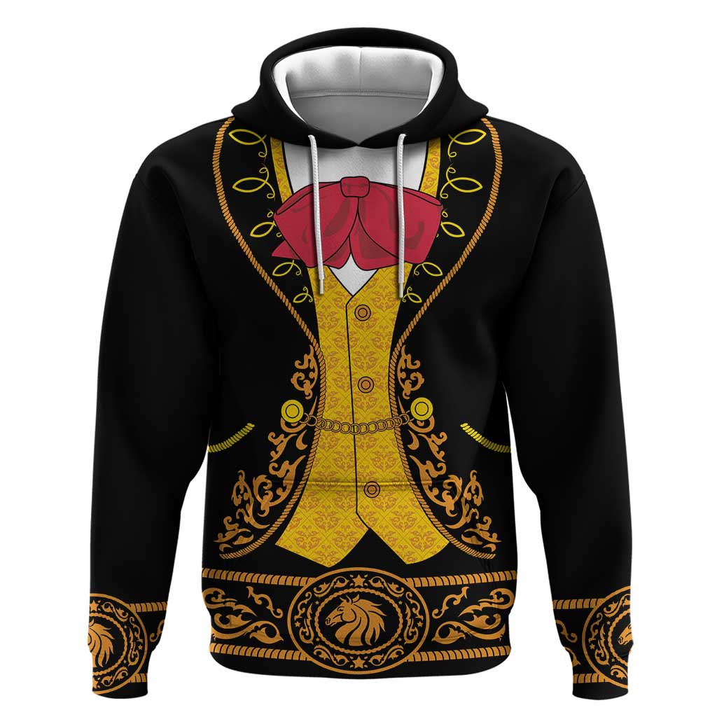 Mexican Mariachi Charro Suit Stylized Zip Hoodie Cinco de Mayo Fiesta