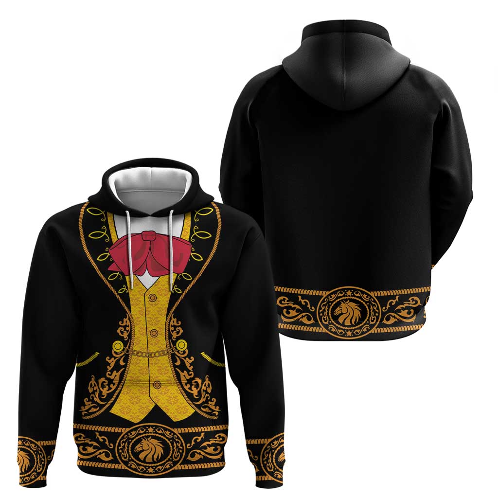 Mexican Mariachi Charro Suit Stylized Zip Hoodie Cinco de Mayo Fiesta