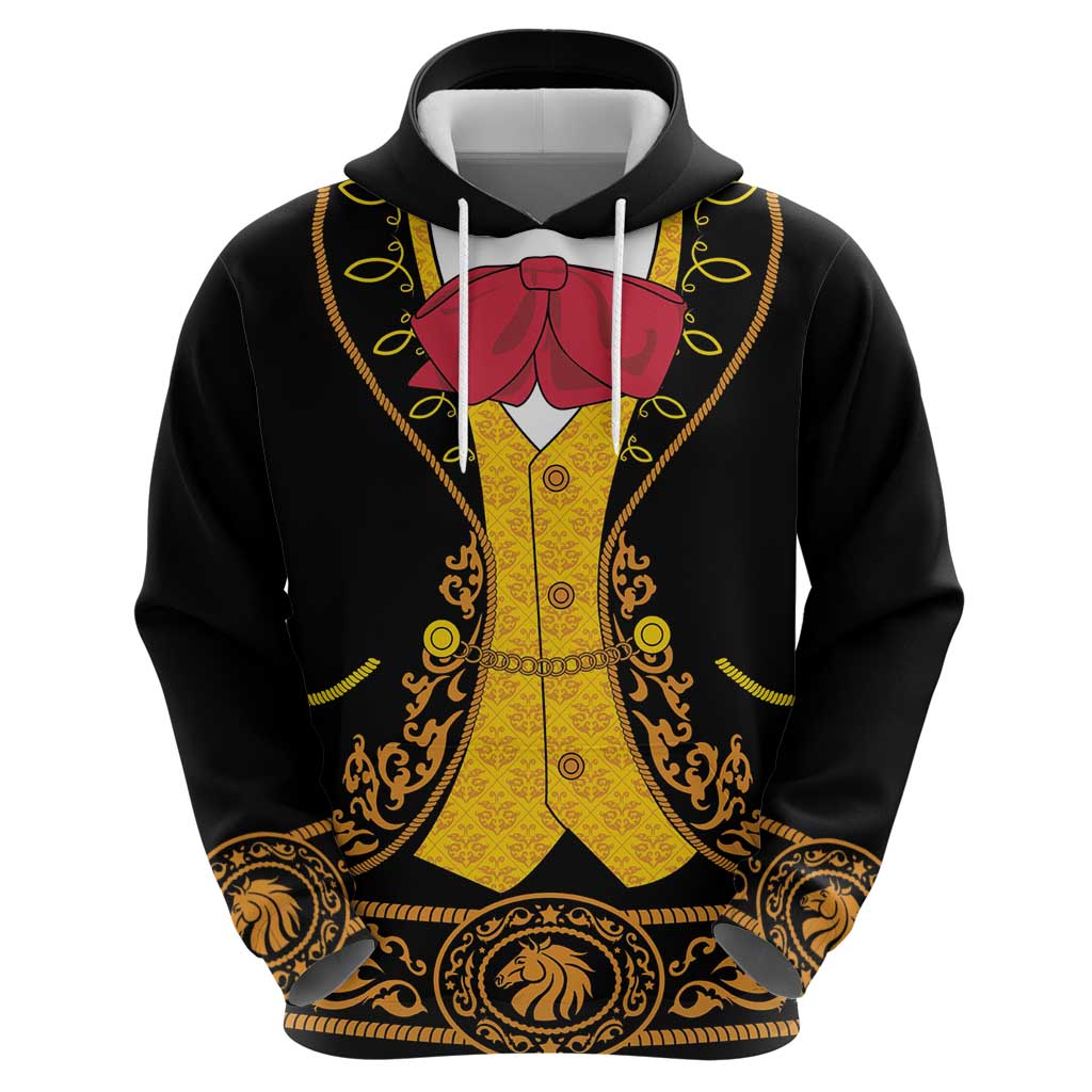 Mexican Mariachi Charro Suit Stylized Zip Hoodie Cinco de Mayo Fiesta