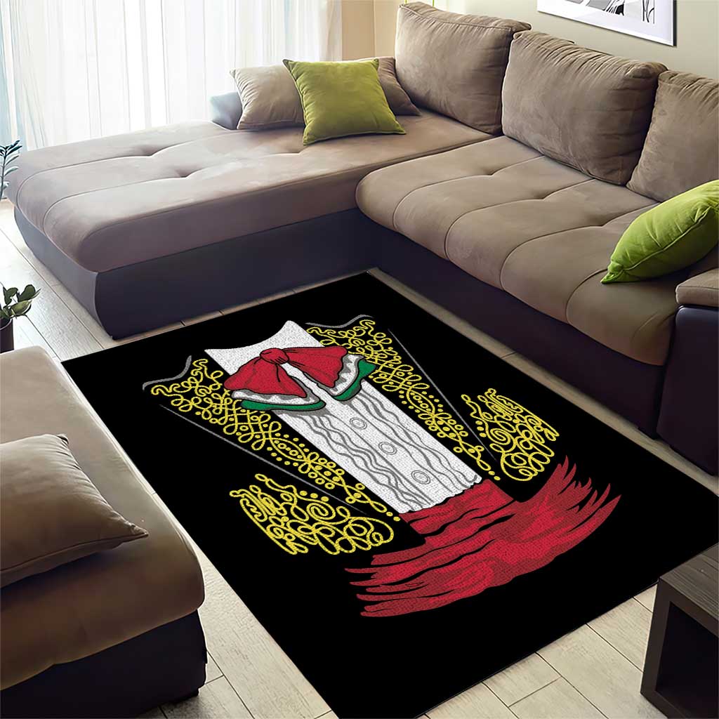 Mexican Charro Suit Stylized Area Rug Cinco de Mayo Costume