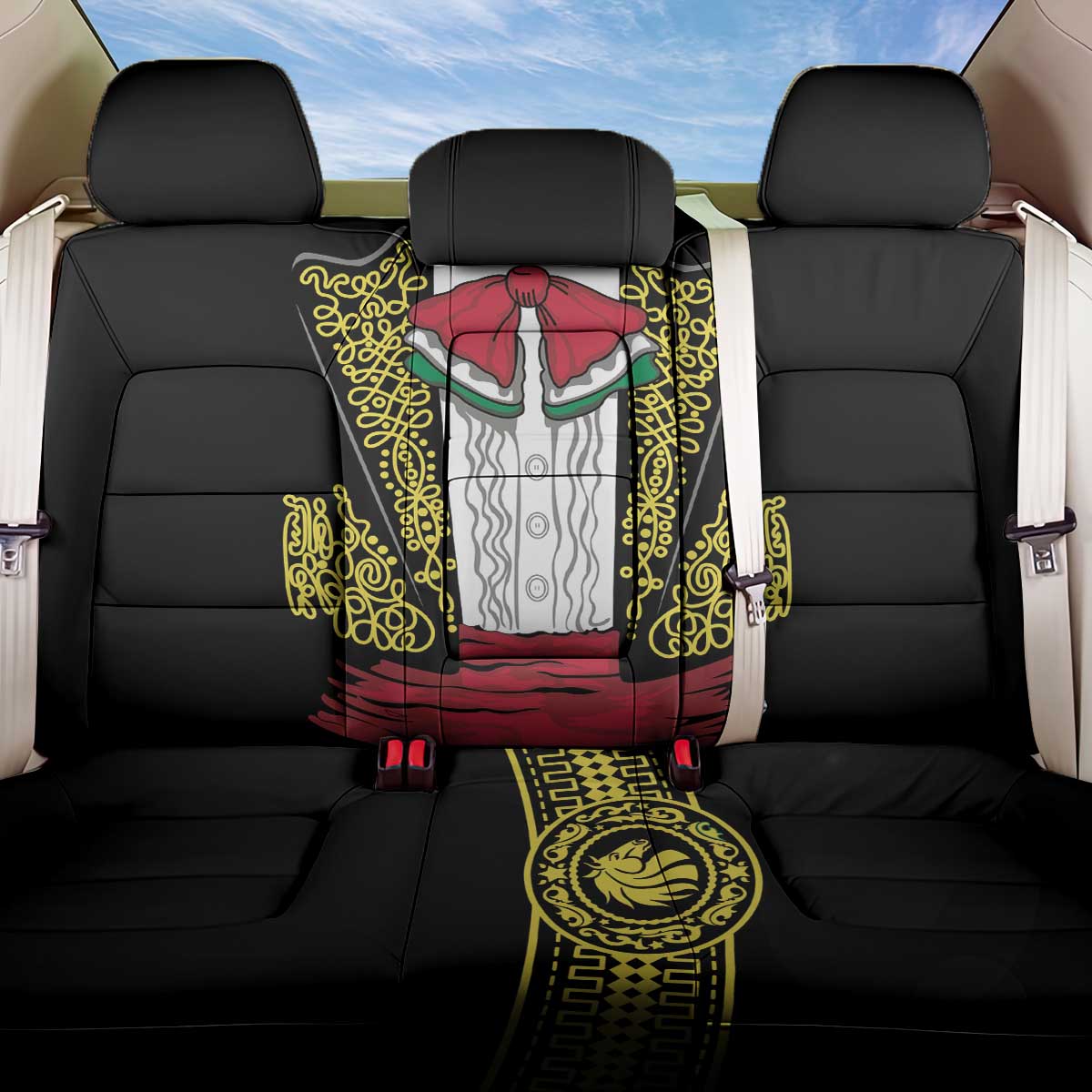 Mexican Charro Suit Stylized Back Car Seat Cover Cinco de Mayo Costume