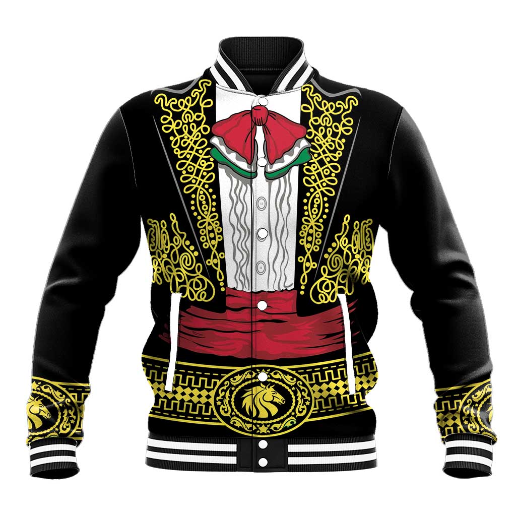 Mexican Charro Suit Stylized Baseball Jacket Cinco de Mayo Costume