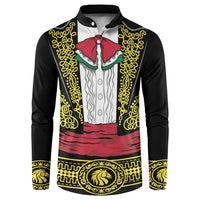 Mexican Charro Suit Stylized Button Sweatshirt Cinco de Mayo Costume