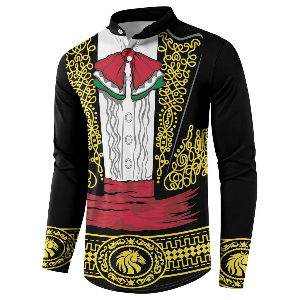 Mexican Charro Suit Stylized Button Sweatshirt Cinco de Mayo Costume