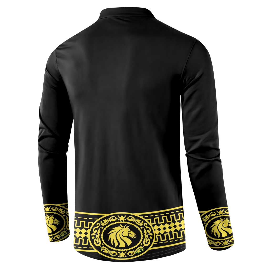 Mexican Charro Suit Stylized Button Sweatshirt Cinco de Mayo Costume