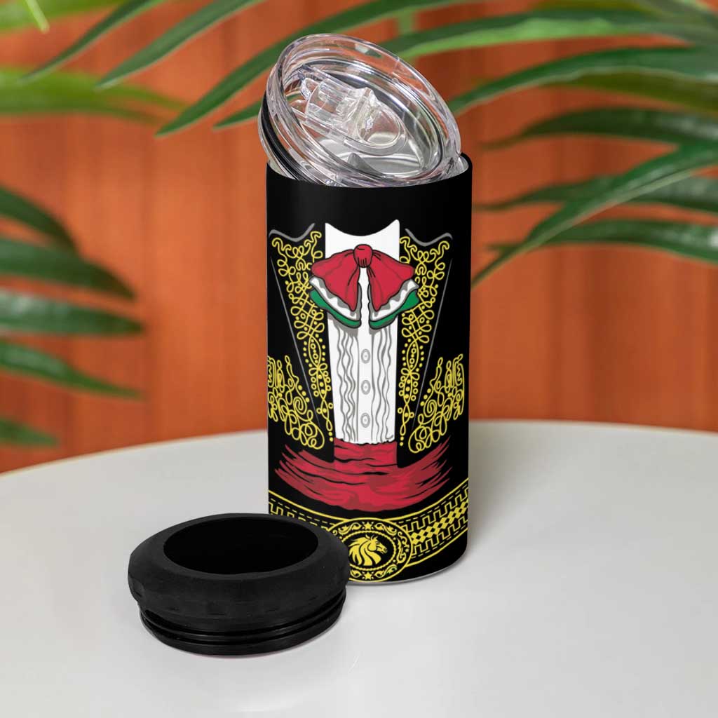 Mexican Charro Suit Stylized 4 in 1 Can Cooler Tumbler Cinco de Mayo Costume
