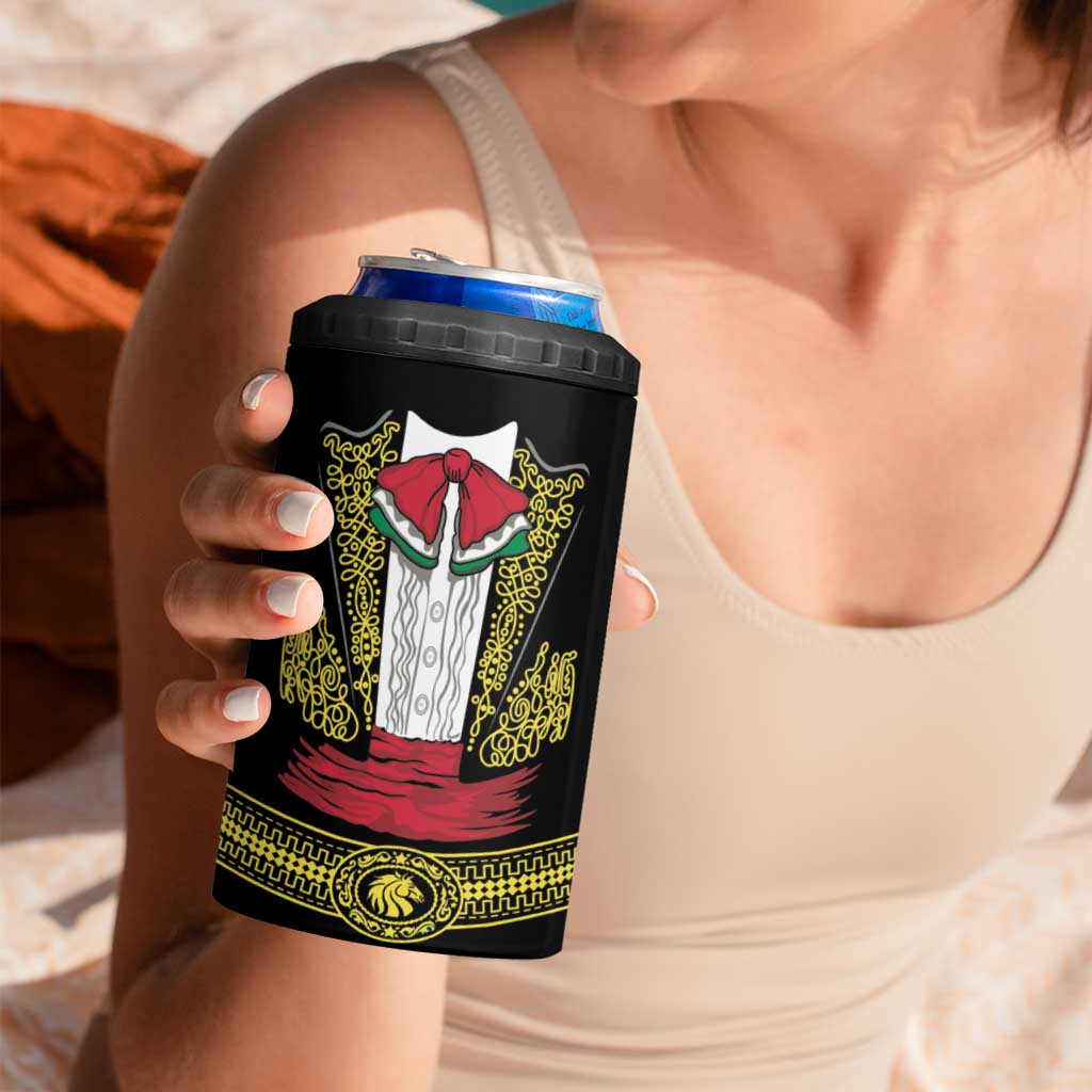 Mexican Charro Suit Stylized 4 in 1 Can Cooler Tumbler Cinco de Mayo Costume