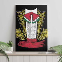 Mexican Charro Suit Stylized Canvas Wall Art Cinco de Mayo Costume