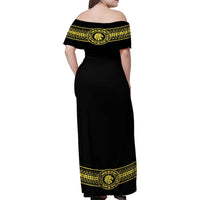 Mexican Charro Suit Stylized Family Matching Off Shoulder Maxi Dress and Hawaiian Shirt Cinco de Mayo Costume