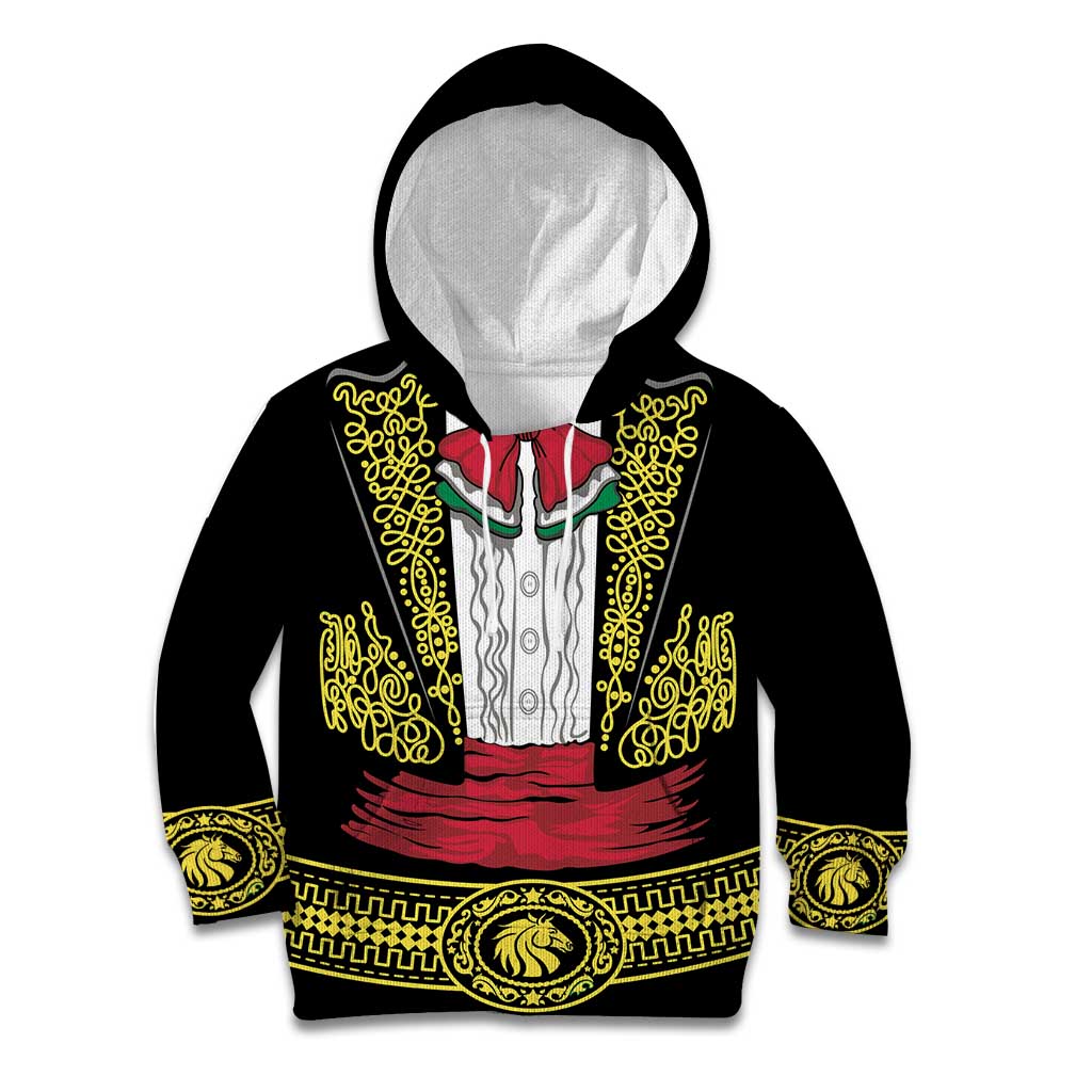 Mexican Charro Suit Stylized Kid Hoodie Cinco de Mayo Costume