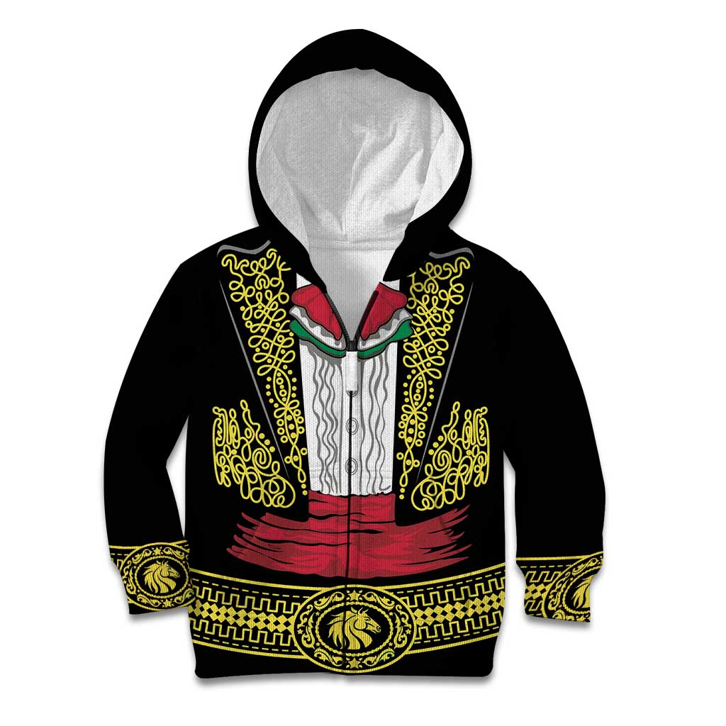 Mexican Charro Suit Stylized Kid Hoodie Cinco de Mayo Costume