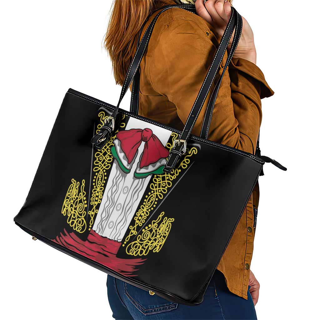 Mexican Charro Suit Stylized Leather Tote Bag Cinco de Mayo Costume