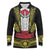 Mexican Charro Suit Stylized Long Sleeve Polo Shirt Cinco de Mayo Costume